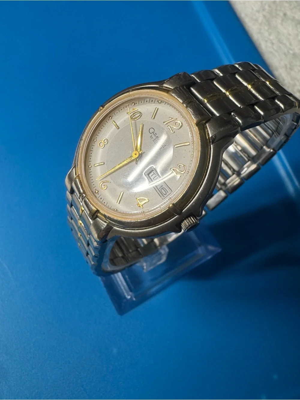 Bulova Caravelle Two-Tone Silver and Gold Men's Watch